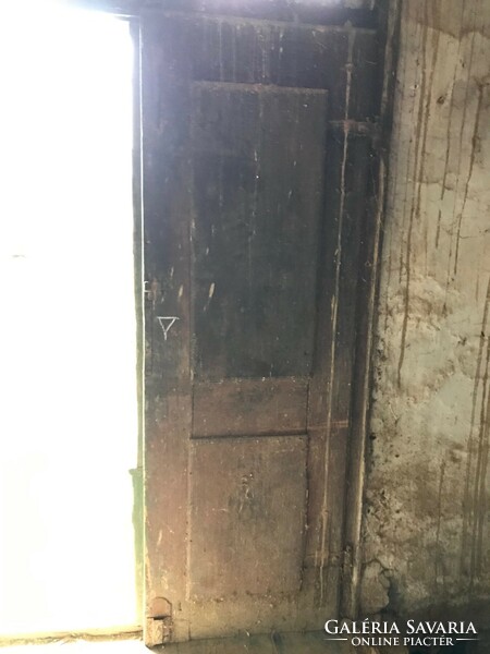 Old German, 150-year-old, civil house entrance door
