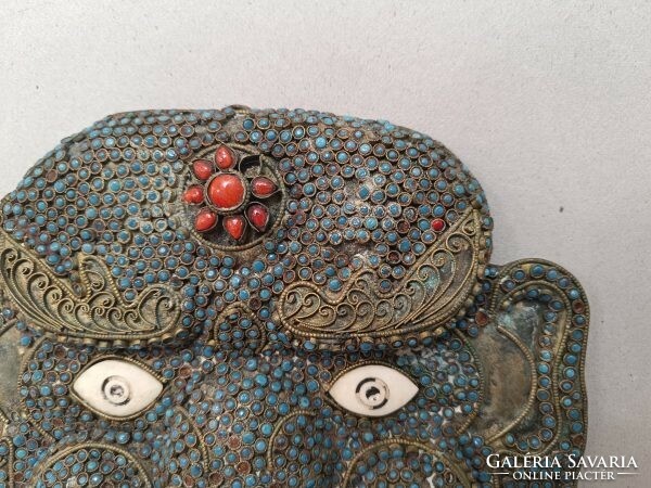 Antique Mahakala Buddhist Ceremonial Mask Nepal Tibet 915 8641