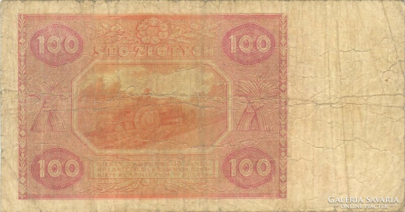 100 zloty zlotych 1946 Lengyelország