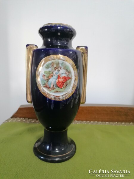 Cobalt blue porcelain vase / without Altwien mark /