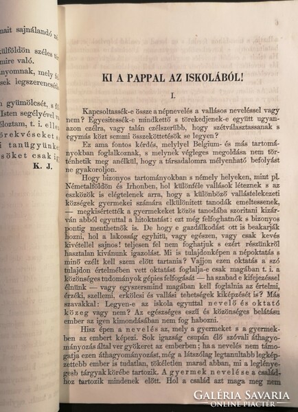 KI A PAPPAL AZ ISKOLÁBÓL. 1868-as nyomtatvány. Hibátlan!