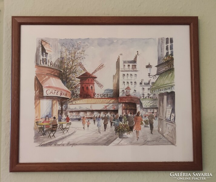 Moulin rouge paris medium size color pastel picture