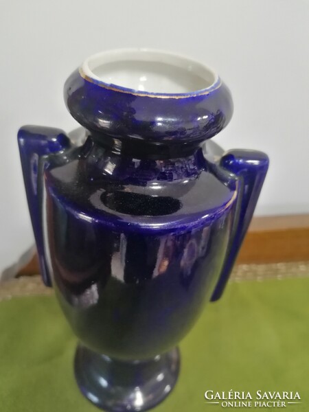 Kobaltkék porcelán váza / Altwien jelzés nélkül /