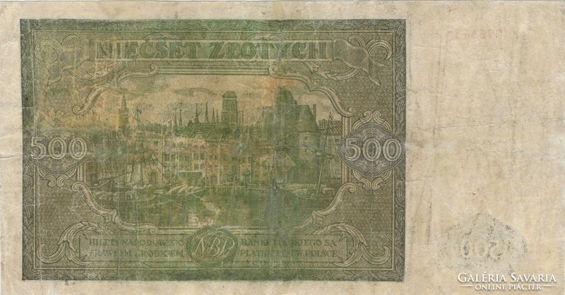 500 zloty zlotych 1946 Lengyelország
