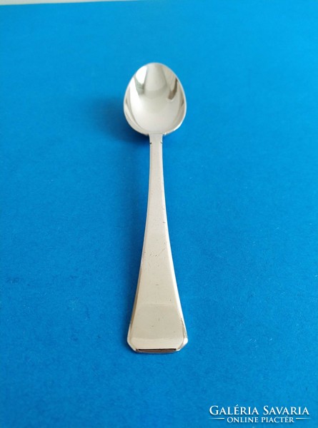 Silver art-deco soup spoon