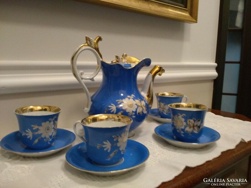 Múzeális P&L porcelán teás készlet az 1800-as évekből!