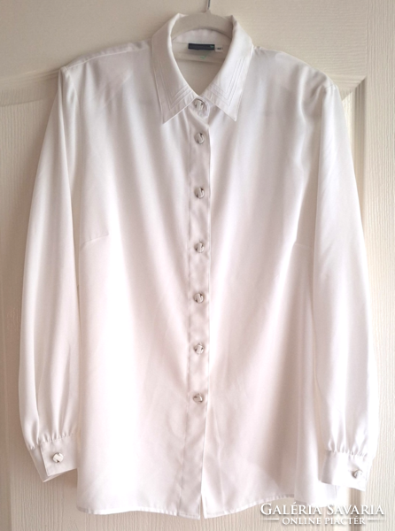 Biaggini snow white blouse size 44