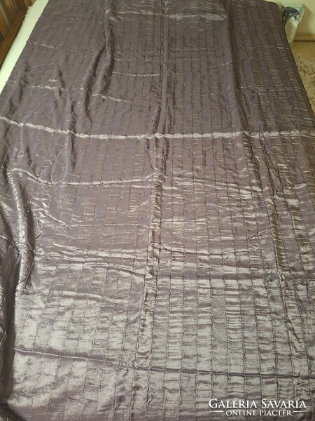 Smoky purple shiny lined bedspread 150 cm wide, 200 cm long