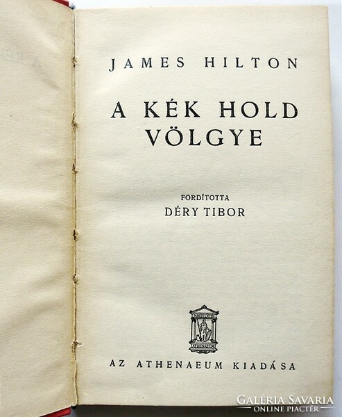 James Hilton: A Kék Hold völgye [1936]