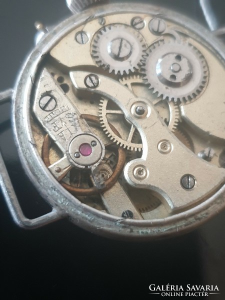 Antique silver Swiss watch