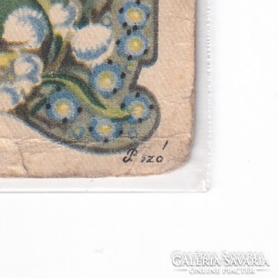 H:84 bush greeting card with postmark 