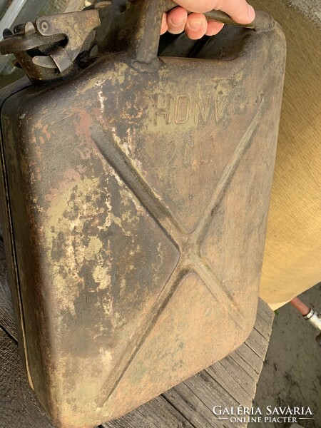 Old petrol can