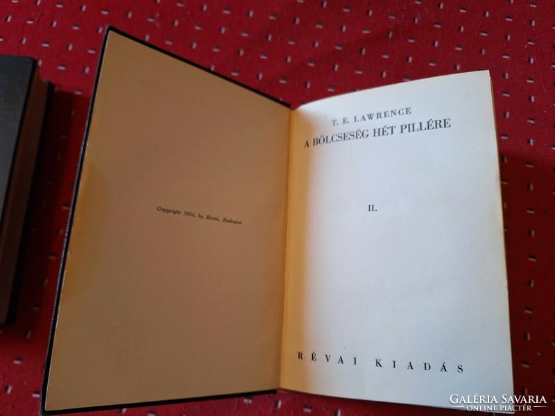 RRR!! 1935- "arábiai" E.T. LAWRENCE: A BÖLCSESSÉG HÉT PILLÉRE I.-II.- KIHAJTHATÓ TÉRKÉPEKKEL!