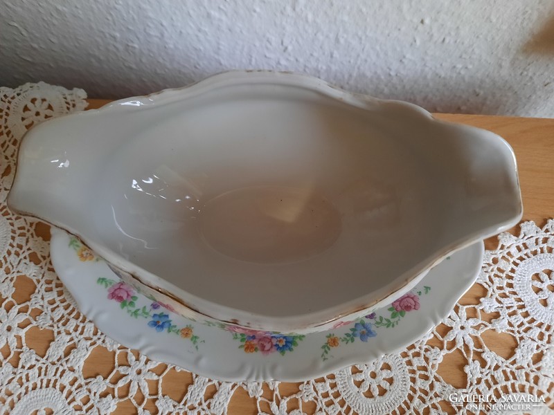 Zsolnay rare flower pattern saucer - in condition without cracks