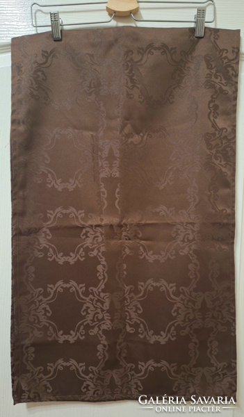 Coffee brown glossy tablecloth/runner 145 cm x 45 cm new