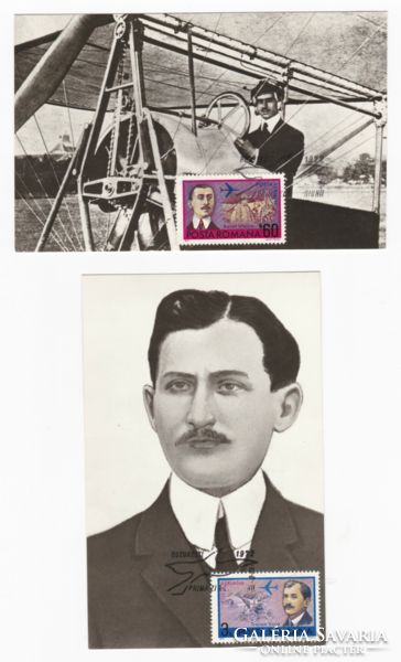 Transylvanian Romanian inventors, pioneers of aviation - Romanian cm postcards