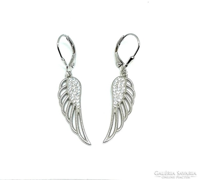 Silver earrings with angel wings (zal-ag115062)