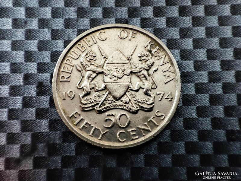 Kenya 50 cents, 1974