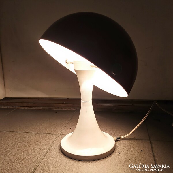 Retro - space age table lamp /white - red/