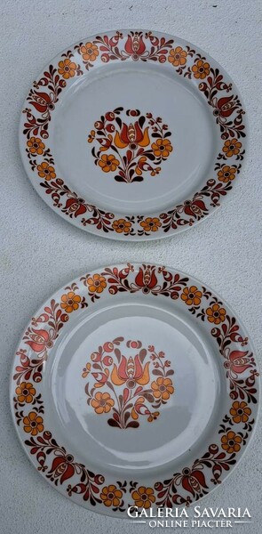 Alföldi virágmintás porcelán tányér 2 db