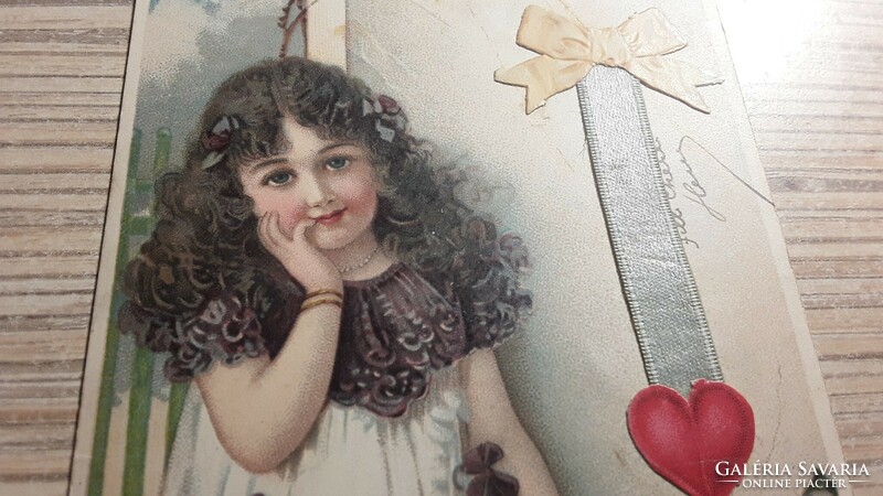 Antique greeting postcard.