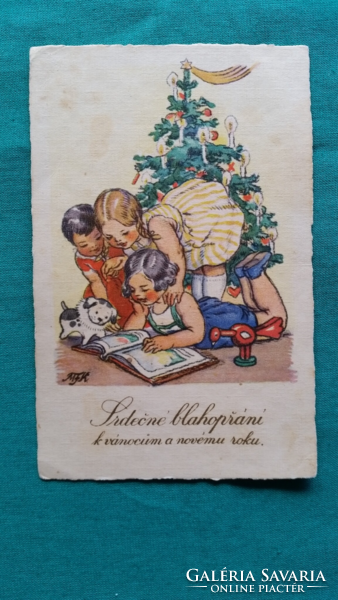 Karácsonyi üdvözlő képeslap