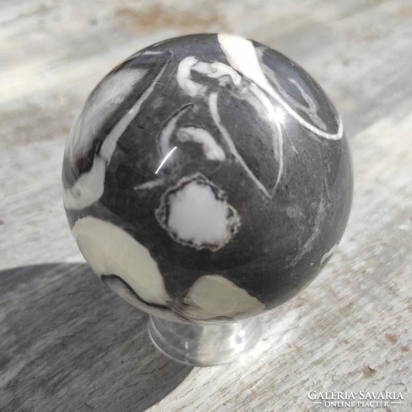 Shell jasper sphere