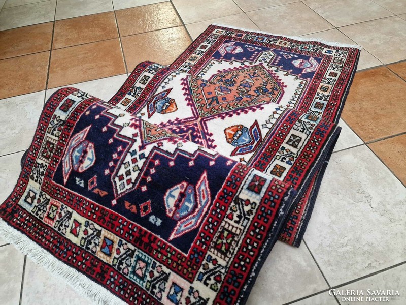 Beautiful iranian ardebil 70x290 hand knotted wool persian running rug mz252