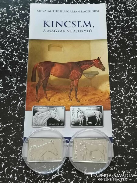 My treasure is the Hungarian racing horse HUF 3000 non-ferrous metal medal 2024 unopened unc +prosi