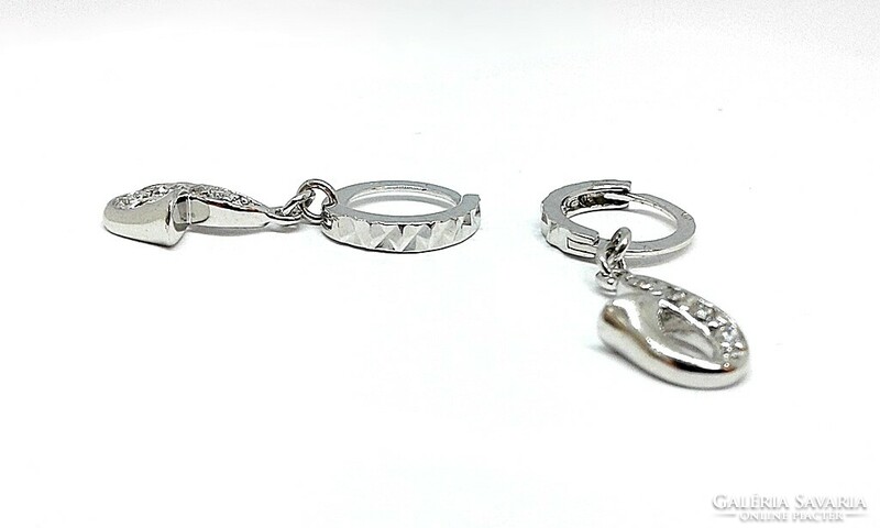 Saxophone silver dangling earrings (zal-ag119721)