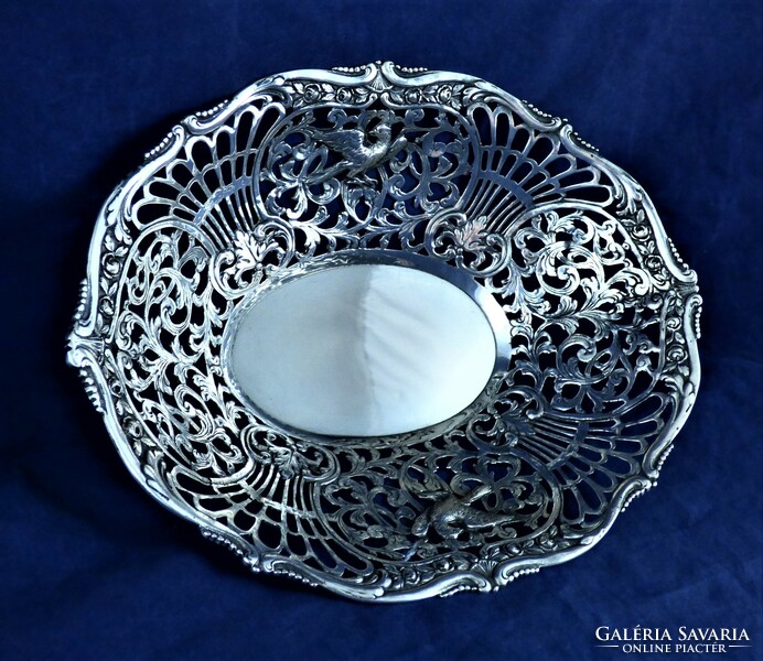 Wonderful antique silver offering, Hanau, CA. 1890 !!!