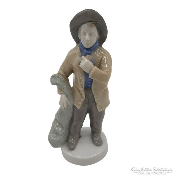 Fishing German boy porcelain m00480