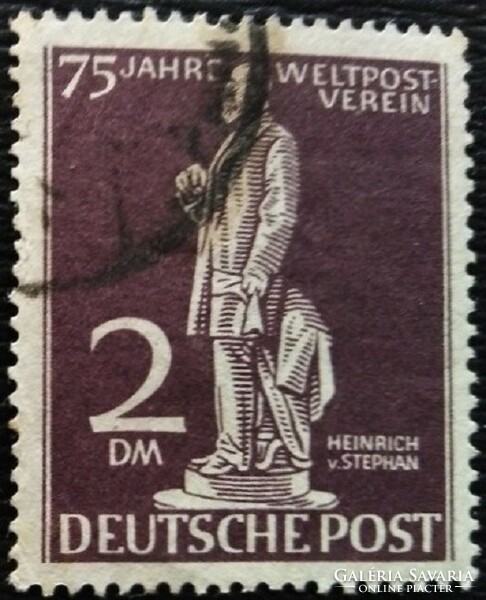 BB41p / Németország - Berlin 1949 75 éves az UPU bélyegsor " DM értéke pecsételt