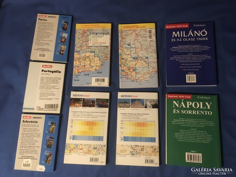 Guidebooks: Paris, Portugal, Slovenia, Andalusia, Provence, Athens, Amsterdam, Milan, Naples