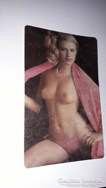 1986. retro szexi női akt kártyanaptár a képek szerint
