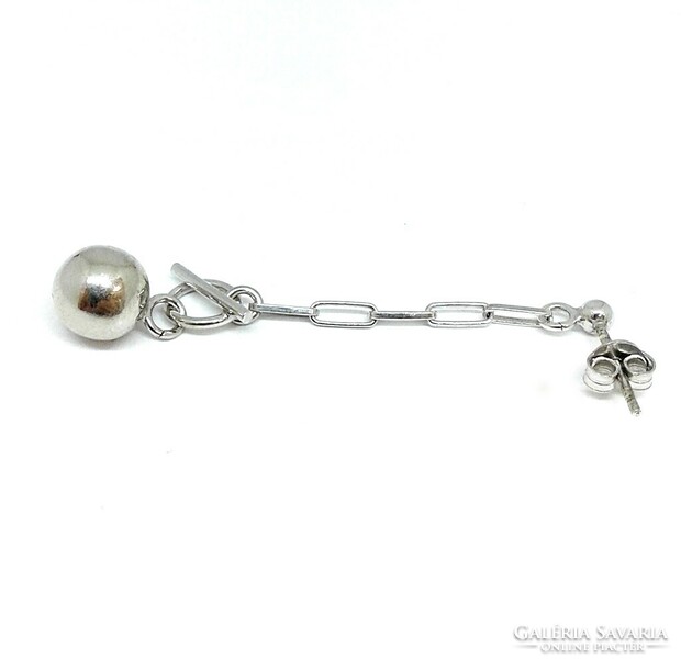 Modern silver ball earrings (zal-ag117558)