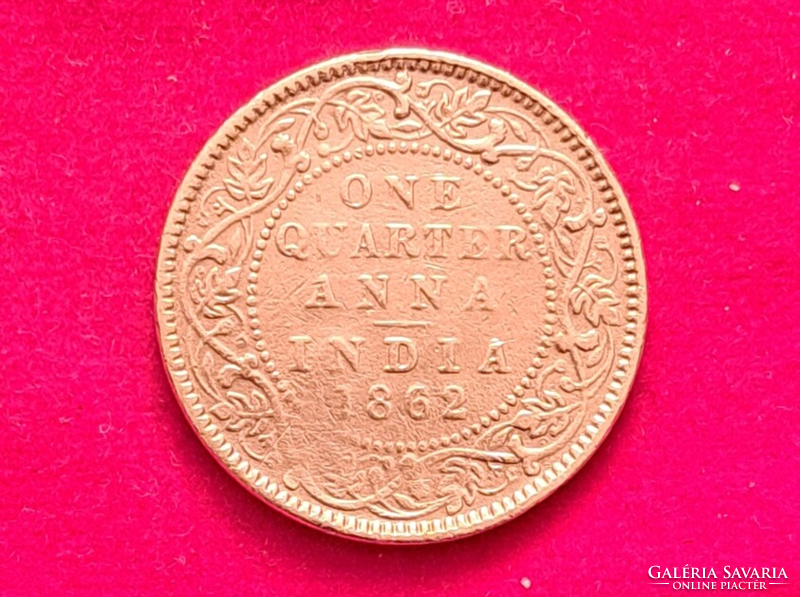 1862. British India ¼ Anne Queen Victoria (1664)