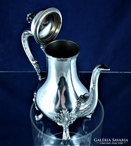 Sumptuous, antique silver pourer, Paris, ca. 1880!!!