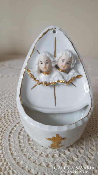 Angelic porcelain holy water tank
