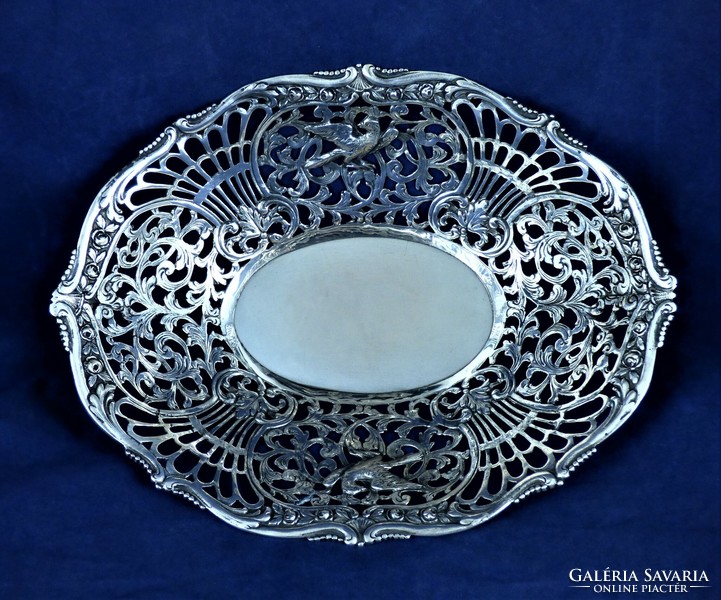 Wonderful antique silver offering, Hanau, CA. 1890 !!!