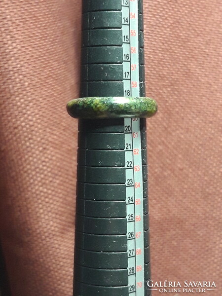 Zöld jade gyűrű - 60 - as méret