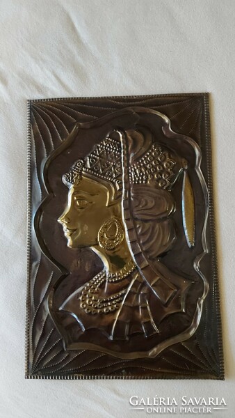 Russian copper embossed wall picture 41cmx28cm 