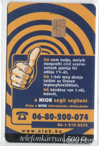 Magyar telefonkártya 0939  2001 NIOK  ODS 4     100.000     db.