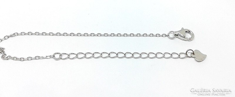 Opal stone silver chain with pendant (zal-ag115051)