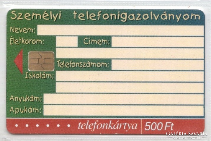 Magyar telefonkártya 0940  2001 Kölyökkártya   ODS 4     50.000     db.