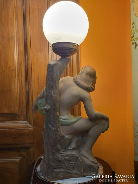 Terracotta lamp