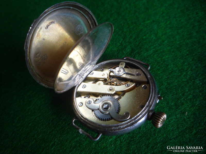 Old silver watch.