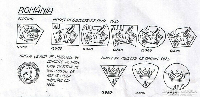 Szecessziós modell, 800-as ezüst dohányzószett, 4 darabból áll, 1926-1937 közötti