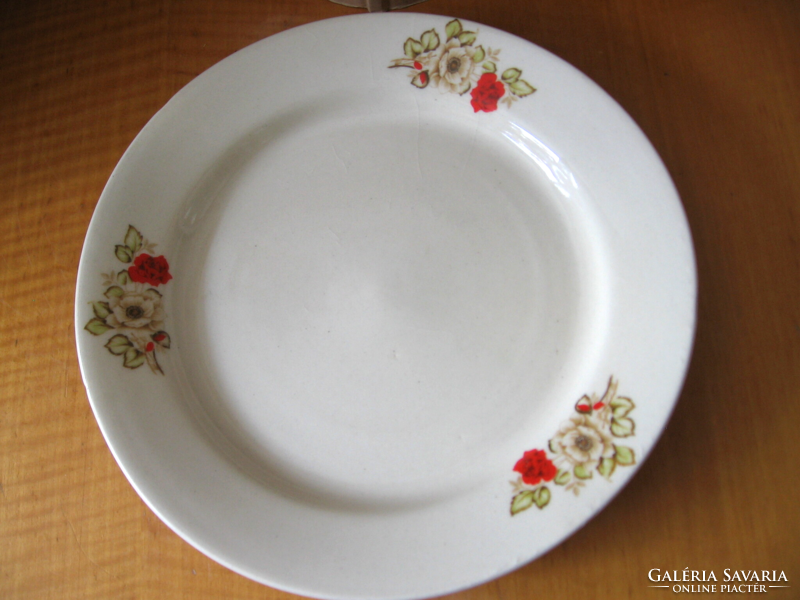 Retro pink ceramic plate