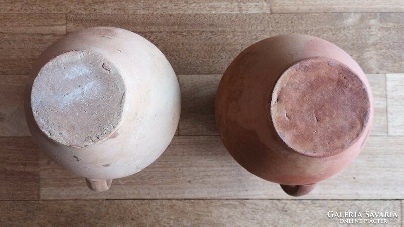 Line pattern folk ceramic milk jug 23.5 cm high